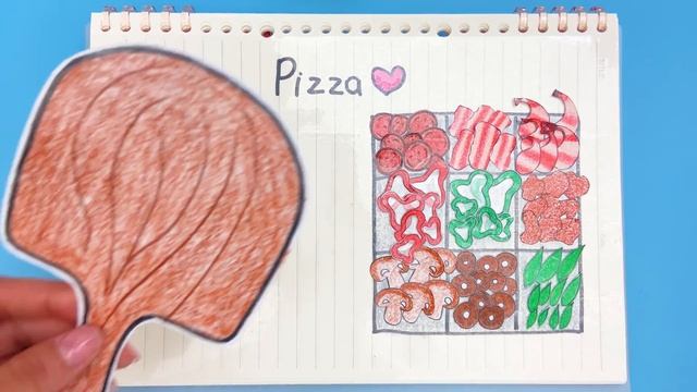 [?paperdiy?] How To Make Paper Pizza ? Tutorial DIY ASMR | Paper Play & Making Pizza 종이로 피자 만드는 법