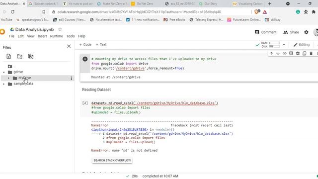 How to read a file/dataset in google colab from google drive? смотреть онлайн