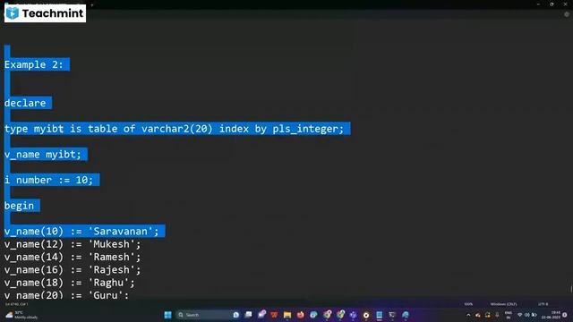 Oracle Cursor , Varray, Index in PLSQL June Batch - 1 смотреть онлайн