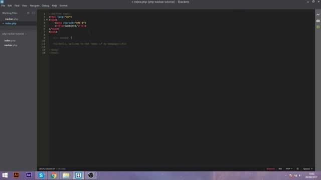 How to code a navbar using PHP (The easiest way) Global navbar in PHP смотреть онлайн