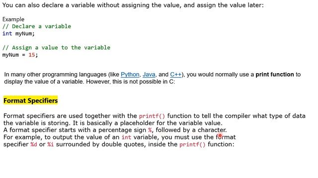 C comments | C variables | Format Specifiers in C | C language For Beginner's | C For Beginner's #2 смотреть онлайн