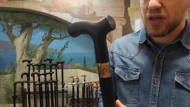 Красивая мужская трость с клинком и гравировкой | Чёрный Принц под заказ смотреть онлайн