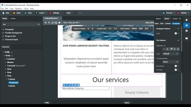 create a website using bootstrap studio| Responsive Website | Bootstrap Website смотреть онлайн