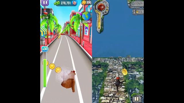 Angry Gran Run Vs Temple Run Brave смотреть онлайн