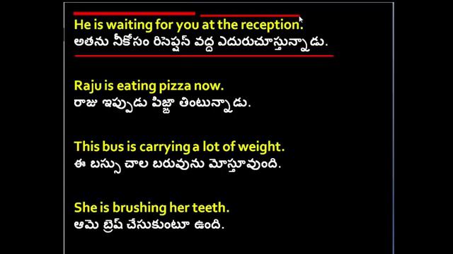 Present continuous Tense in Telugu | Present continuous | Sai Academy spoken English classes смотреть онлайн