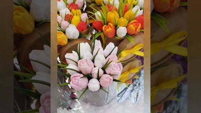 ТЮЛЬПАНЫ ИЗ МЫЛА/БУКЕТЫ К 8 МАРТА/МЫЛОВАРЕНИЕ/ПОДАРКИ ДЛЯ ЖЕНЩИН смотреть онлайн