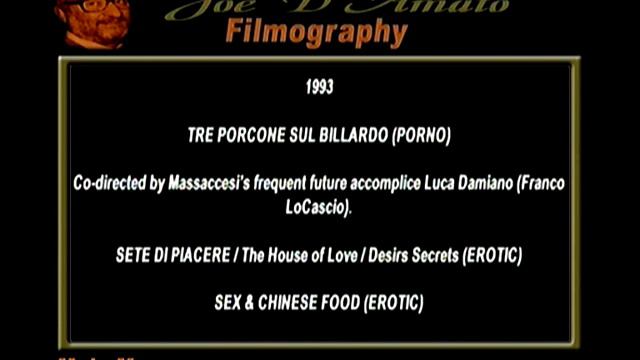Joe D'Amato Filmography with liner notes (& Laura Gemser) смотреть онлайн
