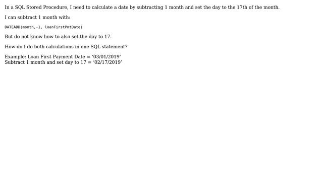 Databases: How do you do two date calculations in one SQL Statement? смотреть онлайн