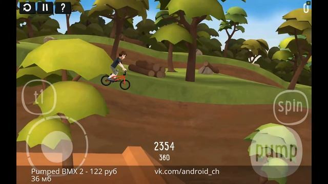 Pumped BMX 2 - Прикольный велотриал на Android(Обзор/Review) смотреть онлайн