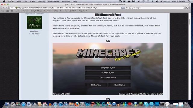 Minecraft - HD Texture Pack + Font + How To Install! смотреть онлайн