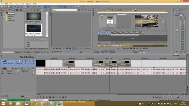 Как сделать видео наоборот (реверс) в Sony Vegas смотреть онлайн