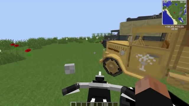 Обзор мода для майнкрафт Flan's|Роботы, танки, оружие смотреть онлайн