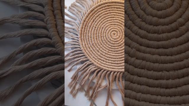 Салфетка макраме ? декор для дома #handmade #macrame #diy смотреть онлайн