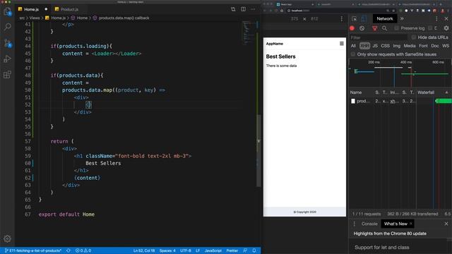 React JS for beginners: Tutorial 11 - Fetching a list of products смотреть онлайн