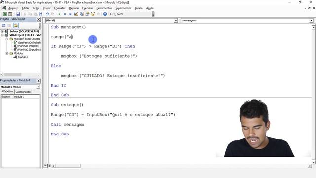 MsgBox e InputBox no VBA para INTERAGIR com o USUÁRIO смотреть онлайн