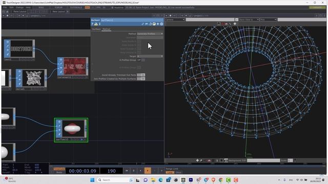 TouchDesigner SOPs Part 8. Cut Splines. CurveSect, SurfSect, Trim & Project SOPs смотреть онлайн