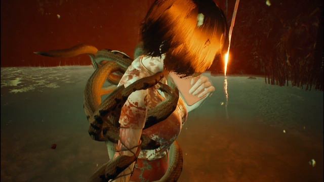 Ryona リョナ Dreadout2 蛇 Linda Is Squeezed And Bitten By Snakes.