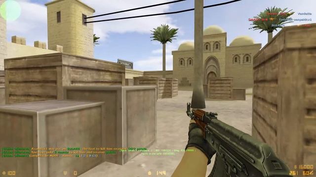CS 1.6 CSGO Mod - Map: css_aim on GO.DARKFRAG.RO смотреть онлайн