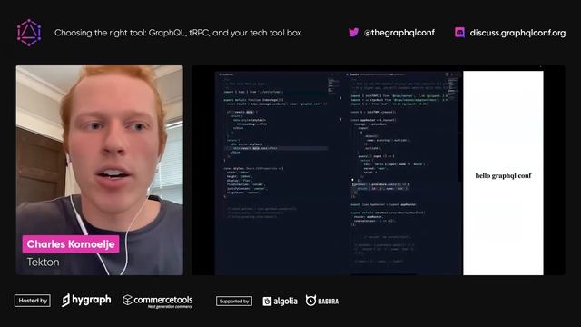 GraphQL, tRPC, and your tech tool box | Charles Kornoelje | The GraphQL Conf. 2022 смотреть онлайн