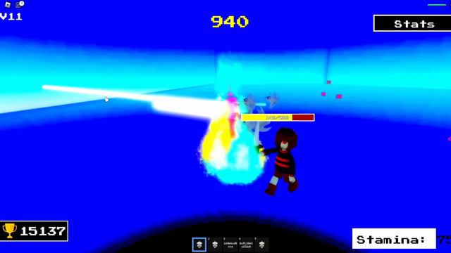 Playing as Little God Sans in Undertale Endless Route Roblox смотреть онлайн