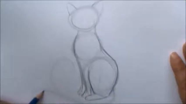 Как нарисовать кошку смотреть онлайн