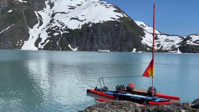 #1316 Конец мая Озеро и ледник Портедж Парусная лодка Кемпинг на пляже смотреть онлайн