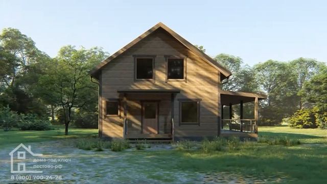 Проект каркасного дома КД-25 смотреть онлайн