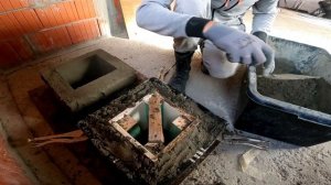 Наборные бетонные блоки для забора и колонн своими руками Блоки из полусухой цементно-песчаной смес