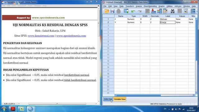 Uji Normalitas Kolmogorov Smirnov dengan SPSS Full Edisi смотреть онлайн