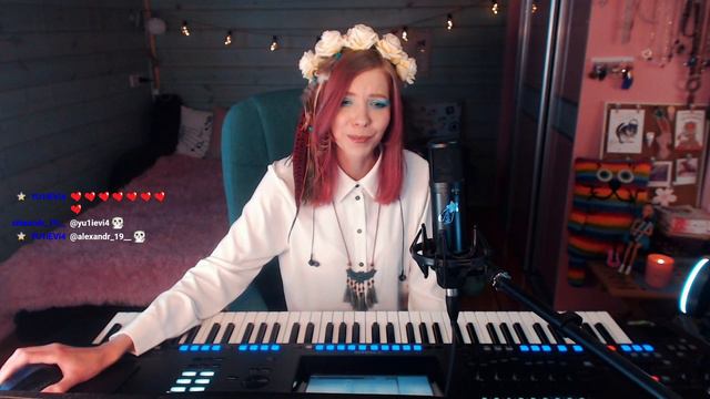 13.03.2022 - музыкальный стрим на твиче. Пою вживую под пианино. Кавера и авторские песни смотреть онлайн