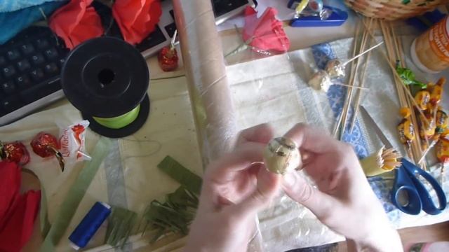 Букеты из конфет | часть 2 | Делаем цветы с конфетами |