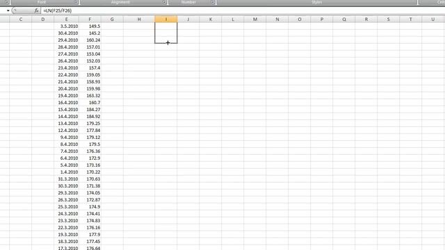 Volatility calculation in Excel смотреть онлайн