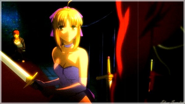 Fate/Stay Night || Rin & Archer & Saber - Angel
