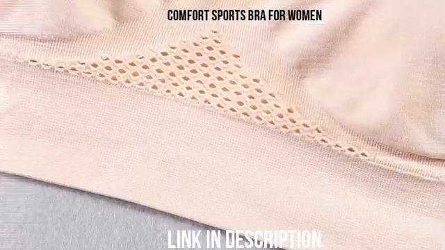 Comfort Sports Bra for Women Seamless Sleep Bras Breathable Workout Yoga Tops смотреть онлайн