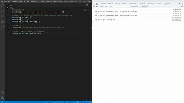 Javascript Basics · Date · Part 4 (FORMAT methods) смотреть онлайн