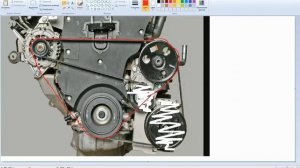Приводной ремень в обход компрессора кондиционера Rezo Takuma Шевроле Такума