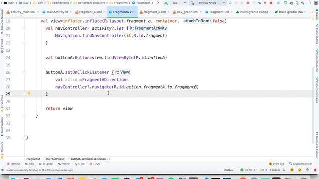 Android jetpack Navigation Component - Fragment Navigation way 2 in hindi part-4 смотреть онлайн