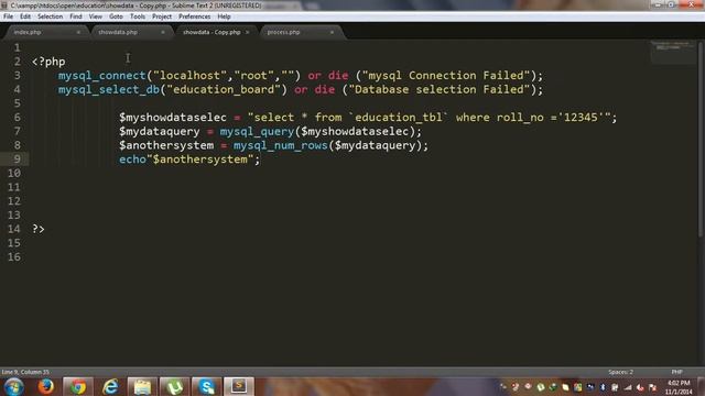 PHP & MySQL Search program tutorial 2-11-2014 смотреть онлайн