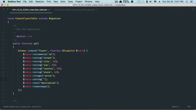 Project Flyer Lesson 4 Migration and model factory смотреть онлайн