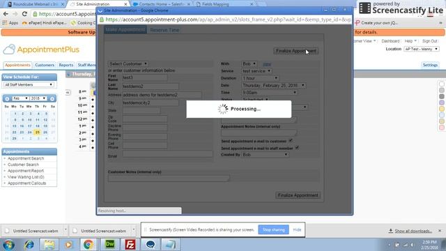 2nd proof of "Salesforce with Appointmentplus PHP API Integration" смотреть онлайн