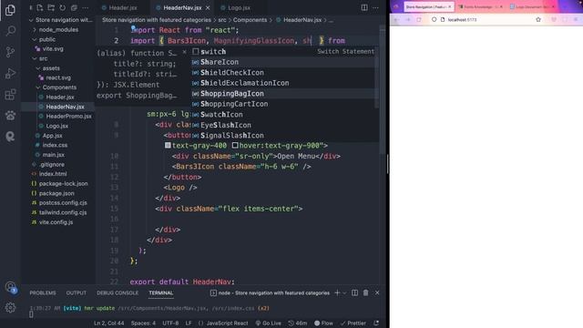 React Project: Create E-commerce Navigation UI with featured categories using Tailwind CSS | Part 1 смотреть онлайн