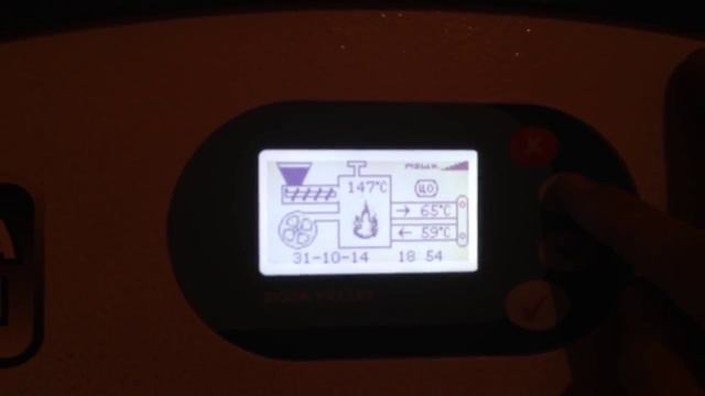Пеллетный котел ZOTA Pellet 25кВт в работе 2 смотреть онлайн