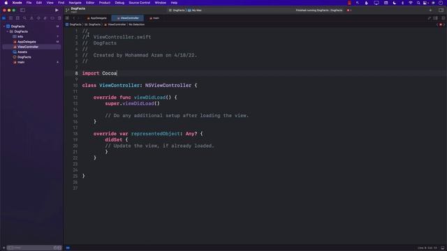 Creating Menu Bar App in macOS Using AppKit смотреть онлайн