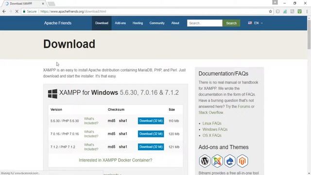 الدرس الثاني شرح كيفيه تنزيل ال apache server PHP смотреть онлайн