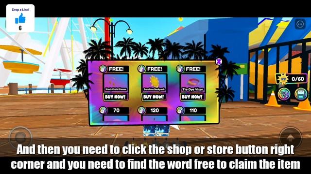 [EVENT] HOW TO GET the SHADY CIRCLR GLASSES, SHINY BACKPACK, & TIE-DIE VISOR | Roblox смотреть онлайн