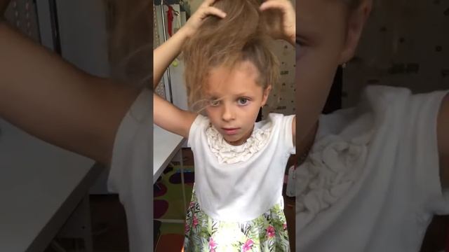 Быстрая прическа для девочек «тортик»за 5 минут смотреть онлайн