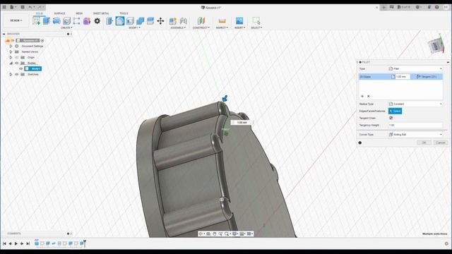 Fusion 360 моделирование резьбовой пробки для канистры. Настройка печати в Ultimaker Cura для PetG смотреть онлайн