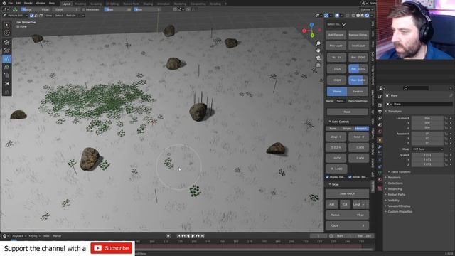 Plants and Trees with SEQUOIA Addon for Blender смотреть онлайн