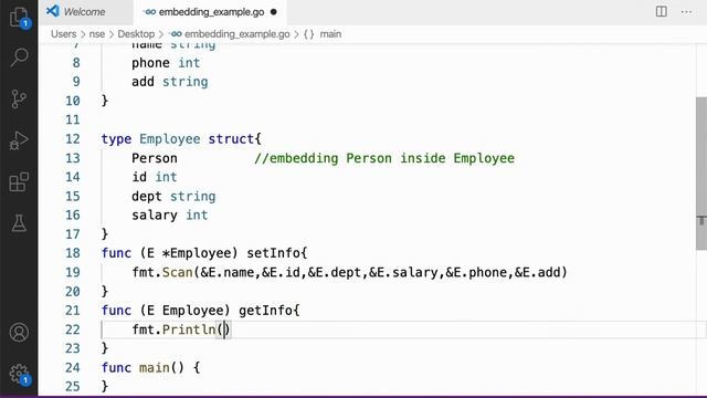 23 | Embedding in Go Lang | Go Tutorial | Go Lang Programming смотреть онлайн