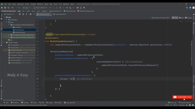 How to Implement MLKit Using Face Detection in Jetpack Compose | Android | Kotlin | Make it Easy смотреть онлайн